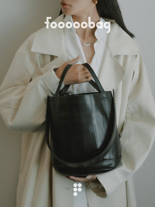 The Art of Effortless Style: “Full of Fo” Single-Shoulder Bucket Bag