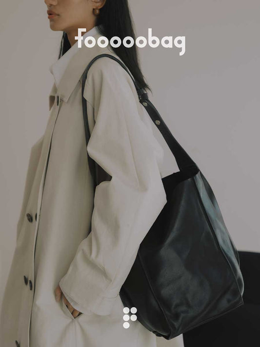 FOOOOO, Veg-tanned Leather, 「Full of Fo Bucket Bag」